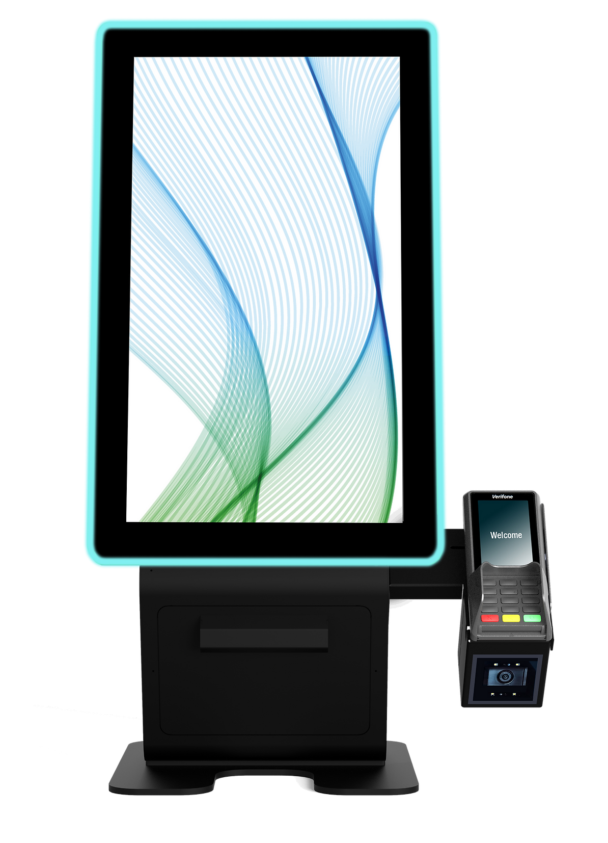 Premium kiosk touchscreen detail